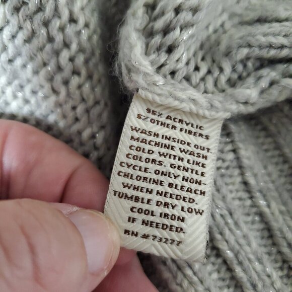 Sonoma Life + Style Women's Long Patterned Cardigan Sweater w. Pockets Size LG - Picture 7 of 8